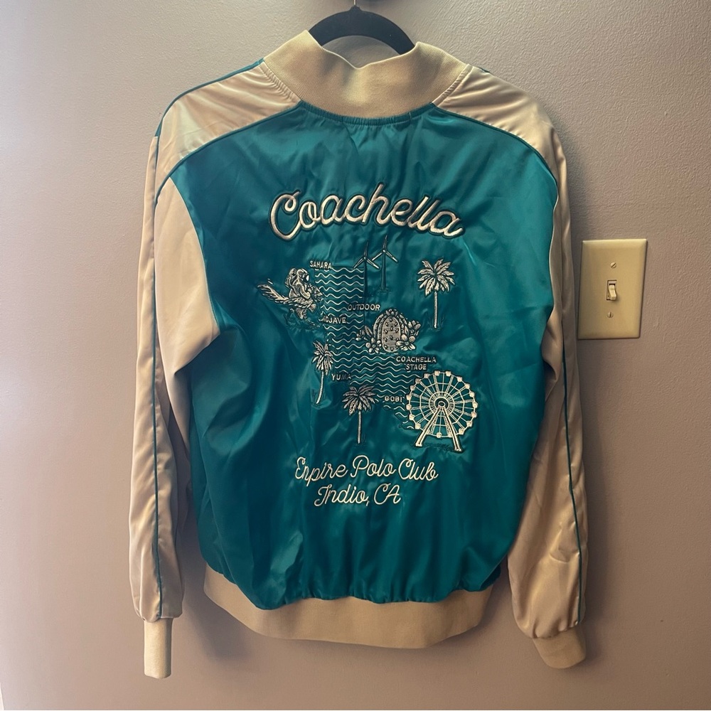 Limited Edition Super Rare Coachella Music festival Satin Bomber Jacket